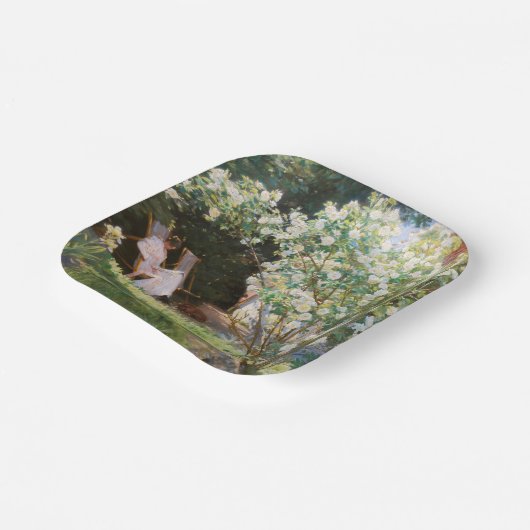 Peder Severin Kroyer - Rozen Papieren Bordje (Gebogen)