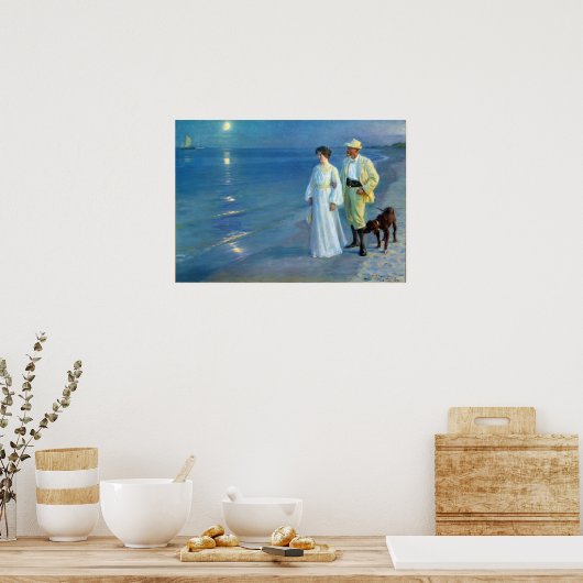 Peder Severin Krøyer Summer Evening Skagen Beach Poster (Keuken)