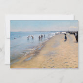 Peder Severin Kroyer - Zomer dag op het strand van Bedankkaart (Voorkant)