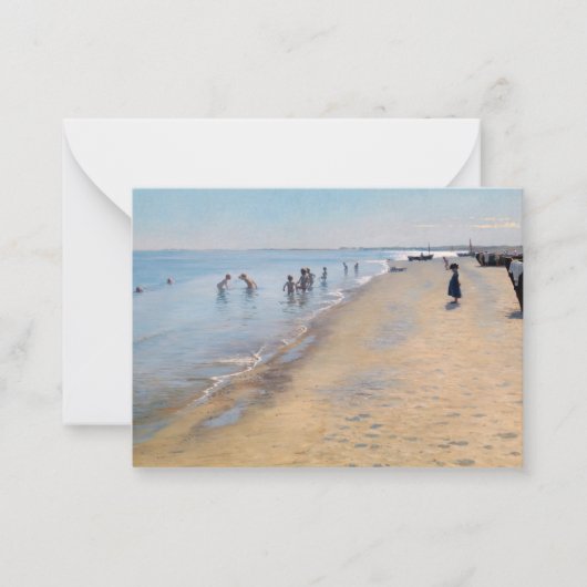 Peder Severin Kroyer - Zomer dag op het strand van Notitiekaartje (Voorkant)