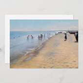 Peder Severin Kroyer - Zomer op het strand van Ska Bedankkaart (Voorkant / Achterkant)