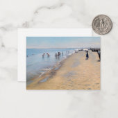 Peder Severin Kroyer - Zomer op het strand van Ska Notitiekaartje (Voorkant / Achterkant in situ)
