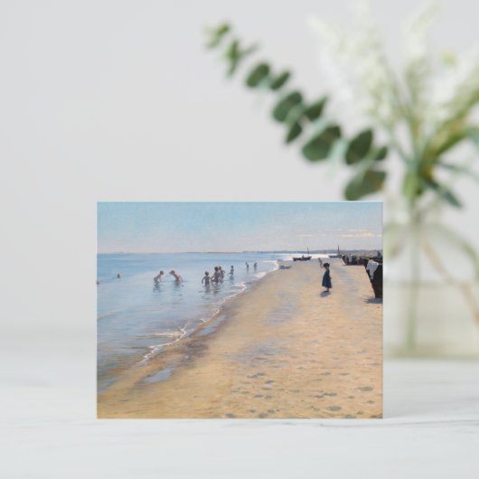 Peder Severin Kroyer - zomerdag in Skagen-strand Briefkaart (Staand voorkant)