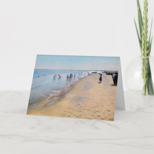 Peder Severin Kroyer - zomerdag in Skagen-strand Kaart (Voorkant)