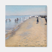 Peder Severin Kroyer - zomerdag in Skagen-strand Magneet (Voorkant)