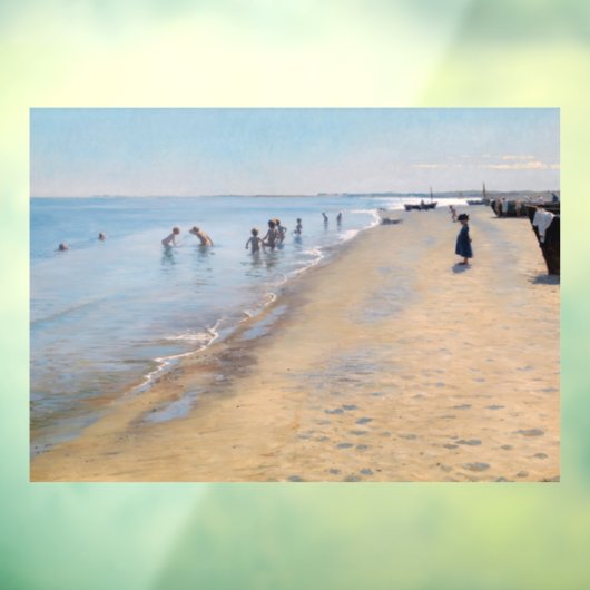 Peder Severin Kroyer - zomerdag in Skagen-strand Raamsticker (Vel 3)