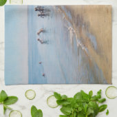 Peder Severin Kroyer - zomerdag in Skagen-strand Theedoek (Gevouwen)