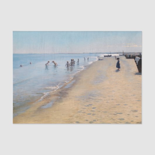 Peder Severin Kroyer - zomerdag in Skagen-strand Tissuepapier (Voorkant)