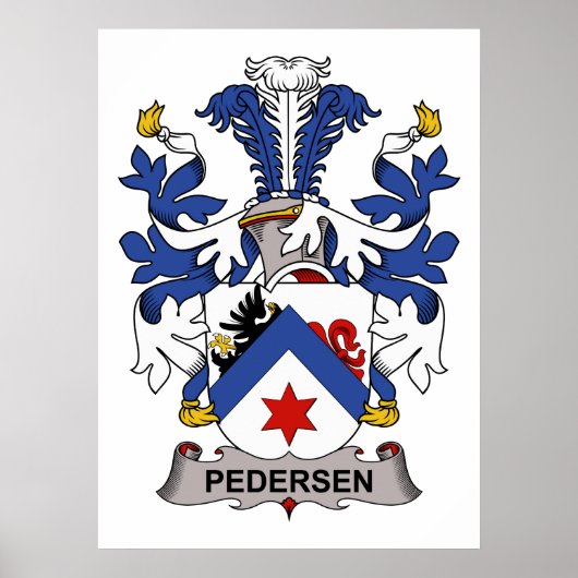 Pedersen Family Crest Poster (Voorkant)