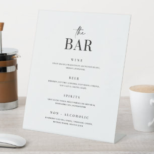 Pedestal Drink Menu Cocktail Bar Trouwbord Reclamebord Met Voetstuk