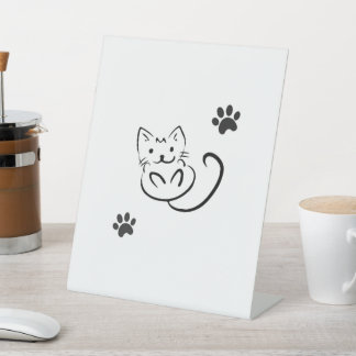 Pedestal Sign, 4 x 6 inch Reclamebord Met Voetstuk