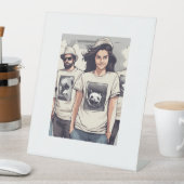 Pedestal Sign, 4 x 6 inch Reclamebord Met Voetstuk (Insitu)