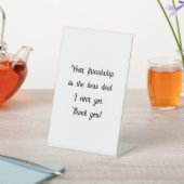 Pedestal Sign, 4 x 6 inch Reclamebord Met Voetstuk (Insitu)