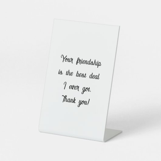 Pedestal Sign, 4 x 6 inch Reclamebord Met Voetstuk (Voorkant)