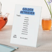 Pedestal Sign, 4 x 6 inch Reclamebord Met Voetstuk (Insitu)