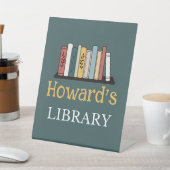 Pedestal Sign - Bibliotheek - Gepersonaliseerd - N Reclamebord Met Voetstuk (Insitu)