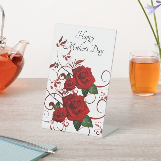 Pedestal Sign, Happy Moederdag Reclamebord Met Voetstuk (Insitu)