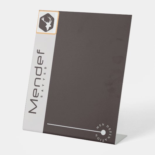 Pedestal Sign Reclamebord Met Voetstuk (Voorkant)