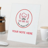 Pedestal Sign Reclamebord Met Voetstuk (Insitu)