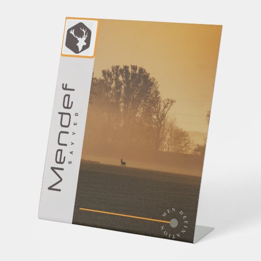 Pedestal Sign Reclamebord Met Voetstuk (Voorkant)