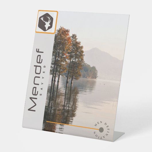 Pedestal Sign Reclamebord Met Voetstuk (Voorkant)