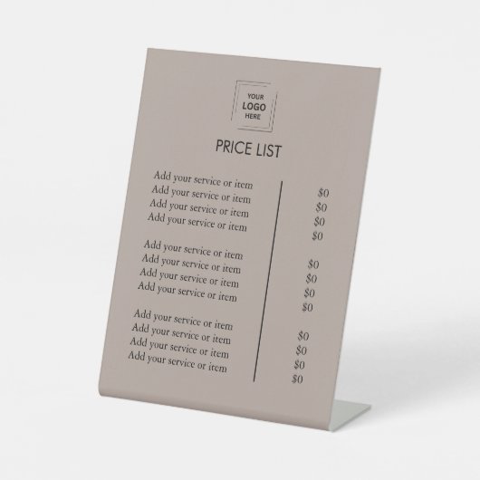 Pedestal Sign Reclamebord Met Voetstuk (Voorkant)