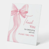 Pedestal Sign Thank You for Celebrating with Us! Reclamebord Met Voetstuk (Voorkant)