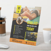 Pedestal Sign van Gym Services Reclamebord Met Voetstuk (Insitu)