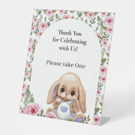 Pedestal Sign voor Baby shower met schattig design Reclamebord Met Voetstuk