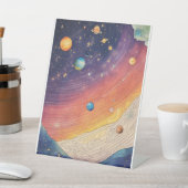 Pedestal teken, 8"X 10" Reclamebord Met Voetstuk (Insitu)