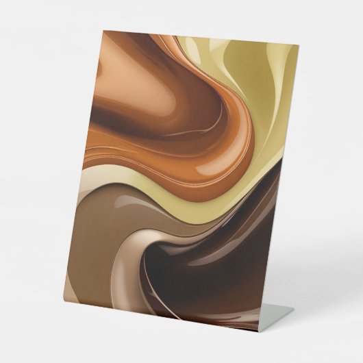 Pedestal teken in stijlvolle abstracte afbeelding reclamebord met voetstuk (Voorkant)