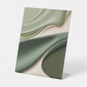 Pedestal teken in stijlvolle abstracte afbeelding reclamebord met voetstuk (Voorkant)