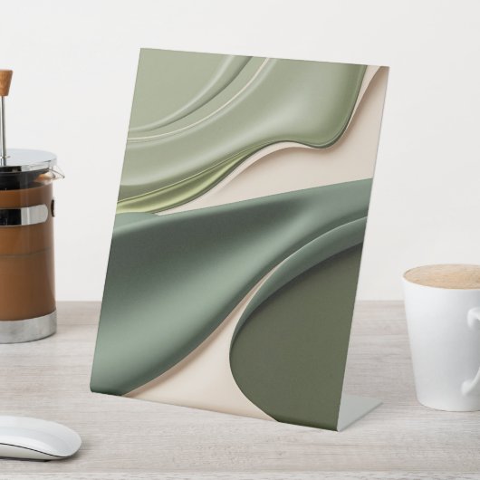 Pedestal teken in stijlvolle abstracte afbeelding reclamebord met voetstuk (Insitu)