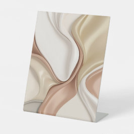 Pedestal teken in stijlvolle abstracte afbeelding reclamebord met voetstuk