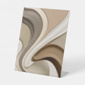 Pedestal teken in stijlvolle abstracte afbeelding reclamebord met voetstuk (Voorkant)