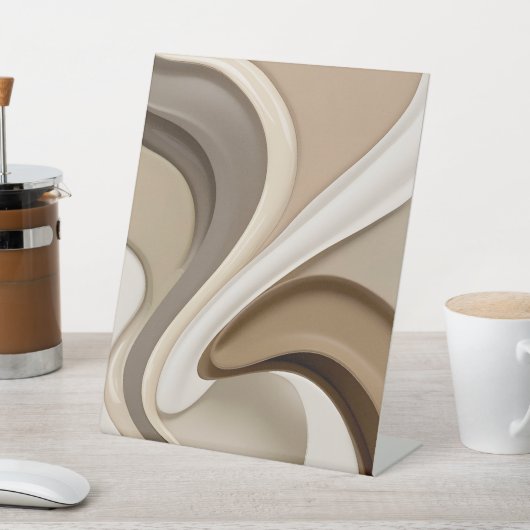 Pedestal teken in stijlvolle abstracte afbeelding reclamebord met voetstuk (Insitu)