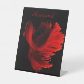 Pedestal teken voorbehouden reclamebord met voetstuk (Voorkant)