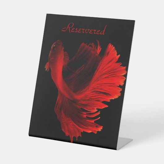 Pedestal teken voorbehouden reclamebord met voetstuk (Voorkant)