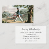 Pedestrian Hobbyhorse  fiets Aangepast Visitekaartje (Voorkant / Achterkant)