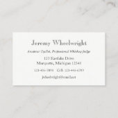 Pedestrian Hobbyhorse fiets Aangepast Visitekaartje (Achterkant)