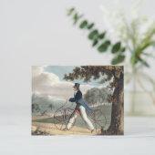 Pedestrian Hobbyhorse, from Ackermann's Repository Briefkaart (Staand voorkant)