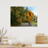 Pedestrische kruising poster (Keuken)