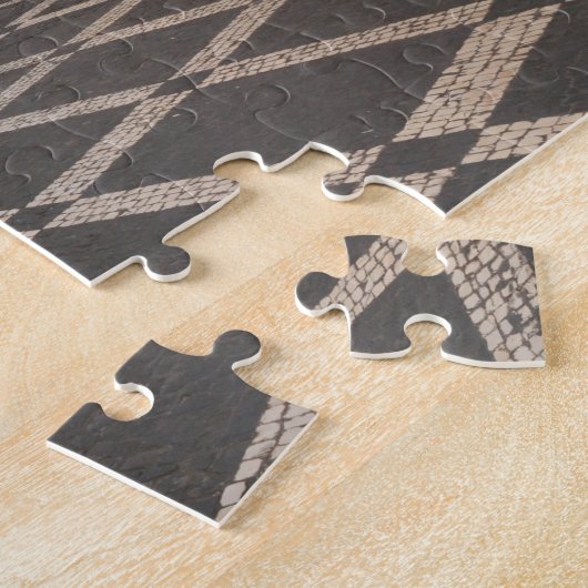 Pedestrische straat legpuzzel (Zijkant)