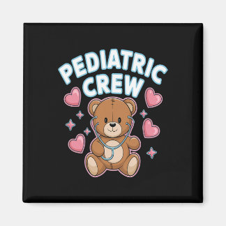 Pediatric Crew Nurse Beer Heart Stethoscope Peds 1 Magneet