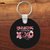 Pediatric Crew Nurse Valentijn Leopard Crew Peds Sleutelhanger (Voorkant)