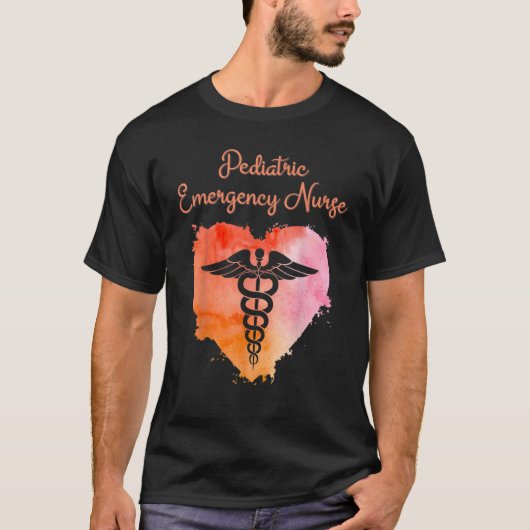 Pediatric Emergency Nurse  Nurses Graduation Caduc T-shirt (Voorkant)