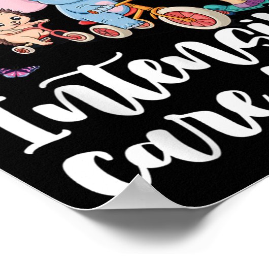 Pediatric Intensive Care Unit Cute Animals Groovy  Poster (Hoek)