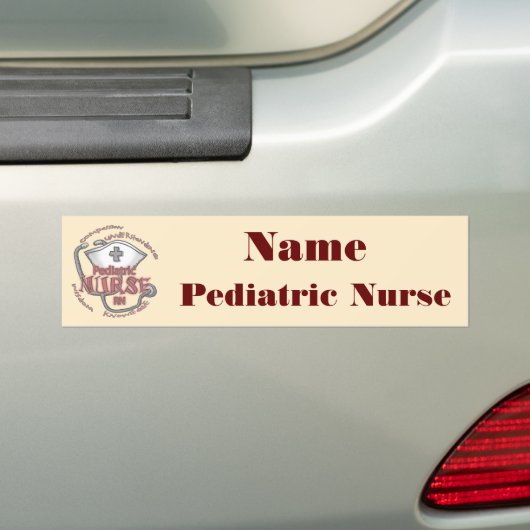 Pediatric Nurse Axiom Bumpersticker (Op auto)