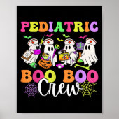 Pediatric Nurse Boo-boo Crew Ghost Nurse Halloween Poster (Voorkant)