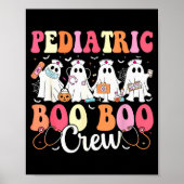 Pediatric Nurse Boo Boo Crew Ghost Nurse Halloween Poster (Voorkant)